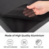 Picture of AggAuto 3Pcs Universal 13"x13" Metal Mesh, Never Rust Aluminum Alloy Vent Mesh Screen Grille Insert Hardware Cloth Rhombic Hole 3x6mm Black