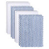 Picture of 8 Pack Super Soft Baby Burp Cloths, Baby Washcloths, Ultra Absorbent Large Newborn Burping Cloth for Boy and Girl, Milk Spit Up Rags, Unisex for Baby Sensitive Skin, Navy Blue and White, 16 x 12 Inch