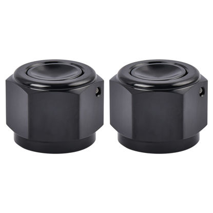 Picture of EVIL ENERGY 3AN Flare Cap Block off Fitting Plug Black 2PCS