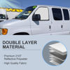 Picture of ULROLIT Front Side Window Sun Shade for 1992-2024 Fo-rd E-Series E-150 E-250 E-350 E-450 Van Motorhome, Foldable Window Sunshade Sun Visor Protector, Side Window Shades Sun Shield Blocks UV Rays Heat