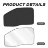 Picture of ULROLIT Front Side Window Sun Shade for 2017-2022 Fo-rd F250 F350 Super Duty Accessories 2Dr 4Dr Pickup, Foldable Window Sunshade Sun Visor Protector, Side Window Shades Sun Shield Blocks UV Rays Heat