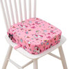 Picture of Eiury Toddler Booster Seat for Dining Table, Portable Kids Booster Seat with Safety Buckles Portable Increasing Booster Cushion with Non-Slip Bottom (Pink Unicorn)