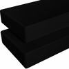 Picture of NTBAY 2 Pack 100% Brushed Microfiber Fitted Crib Sheet, Super Soft and Cozy 28x52 Crib Sheet for Standard Crib and Toddler Mattresses, Boys, Girls, Unisex, Black, 28x52 Inches