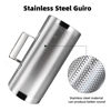 Picture of Soulmate Guiro Instrument Stainless Steel Guiro Shaker 3"10" & 6"12" Percussion Instrument with Scraper, Professional Band Accompaniment Sand Hammer Guiro Musical Training Tool