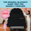 Picture of SlumberPod The Original Blackout Sleep Tent Travel Essential for Babies and Toddlers, Mini Crib and Pack N Play Cover, Sleep Pod for Kids with Monitor Pouch and Fan Pouch, Blocks 95%+ Light, Black