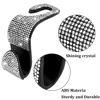 Picture of Dermasy 2 Pack Car Hooks, 2021 New Bling Rhinestones Crystal Hooks Car Decorations Auto Seat Back Organizers Strong and Durable Backseat Hanger Storage Universal for SUV Truck Vehicle (Silver2)