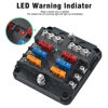 Picture of 6-Way Marine Fuse Block,Waterproof 12v Fuse Block with LED Indicator for 12V/24V Automotive Golf Cart Truck Car Boat Marine RV Motorcycle