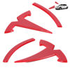 Picture of Nanaholy Model Y Accessories for Tesla Emblem Sticker 3PCS Logo Decal Cover 2024 2023 2022 2021 2020 (W-Red)