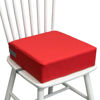 Picture of Eiury Toddler Booster Seat for Dining Table, 2 Elastic Seat Belts, Anti Scratch PU Skin-Friendly, Waterproof, Anti-Wrinkle, Detachable Non-Slip Bottom - Red