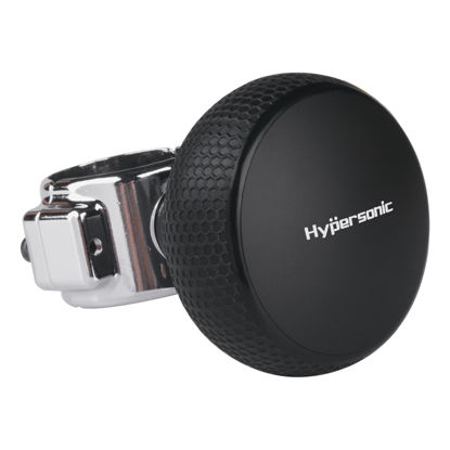 Picture of Hypersonic Large Steering Wheel Knob Spinners, Vehicle Steering Wheel Spinners Ball Durable Suicide Knob for Car, SUV, Trucks, Tractors, Boat etc (Black)