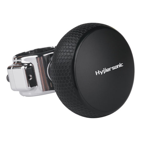 Picture of Hypersonic Large Steering Wheel Knob Spinners, Vehicle Steering Wheel Spinners Ball Durable Suicide Knob for Car, SUV, Trucks, Tractors, Boat etc (Black)
