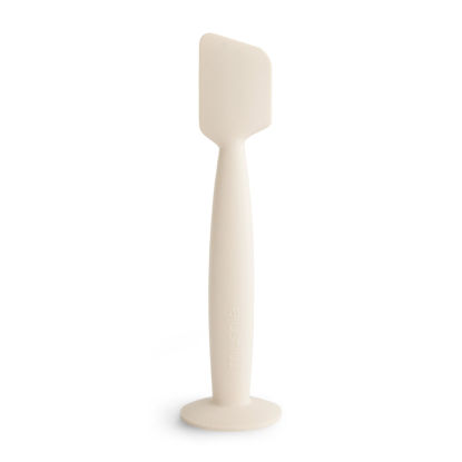 Picture of mushie Diaper Cream Applicator Soft Silicone with Suction Base (Shifting Sand)