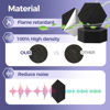 Picture of 12 Pack Acoustic Foam Panels 12"x10"x6''x0.4'', Self Adhesive Sound Proof Foam Panels for Walls, High Density Soundproof Wall Panels is Widely Used for Acoustic Treatment In Various Spaces(Black)