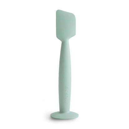 Picture of mushie Diaper Cream Applicator Soft Silicone with Suction Base (Cambridge Blue)