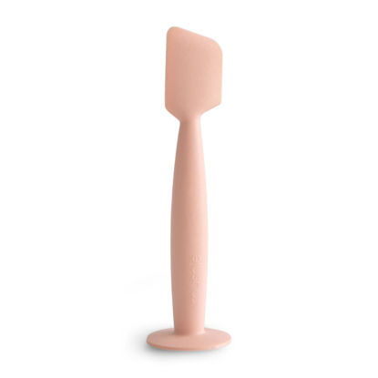 Picture of mushie Diaper Cream Applicator Soft Silicone with Suction Base (Blush)