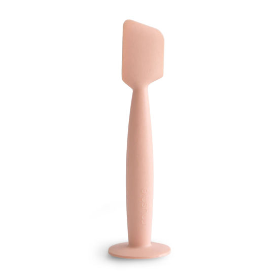 Picture of mushie Diaper Cream Applicator Soft Silicone with Suction Base (Blush)