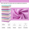Picture of Cute Castle Ultra-Soft Baby Washcloths, 16 Pack - 9" by 9", Gentle on Sensitive Skin for Face and Body, Plush, Super Absorbent Wash Clothes for Girls and Boys, White+Pink+Purple+Frozen Blue