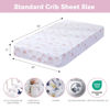 Picture of Plushii Crib Sheets for Baby Girls 3 Pack, 28"x 52" Extra Soft Microfiber Crib Sheet Set for Baby Crib Mattress Sheet & Toddler Mattress Pad, Rainbow & Elephant & Stars