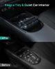Picture of HALOBLK Larger-Capacity Coin Holder for Car Change Holder Organizer, Compatible with Most Car & Trucks, Black