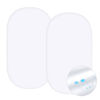 Picture of Waterproof Bassinet Sheets Fit for Hourglass, Oval Bassinet Mattress, 100% Cotton Bassinet Sheet for Standard Bassinet Mattress, 2 Pack, Ultra Soft Bassinet Sheet for Baby, White