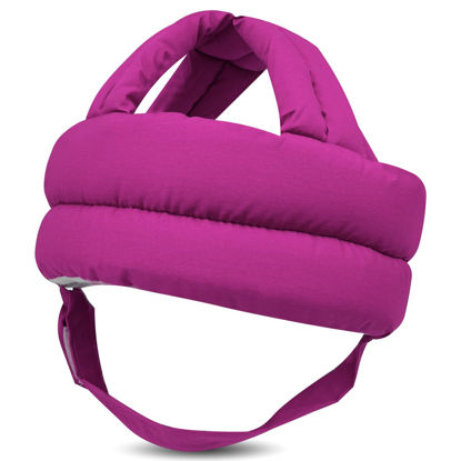 Picture of REFLYAWAY Baby Head Protector Baby Helmet for Crawling Walking, No Bumps Safety Head Adjustable Protective Cap for Walking, Playing (Rose Red)