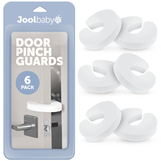 Picture of Door Pinch Guards (6 Pack) Baby Proof Doors Extra Soft Foam, Sleek Design, Child Safety, Baby Safety Finger Protectors - Jool Baby