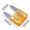 Picture of 100 Pack Auto Fuses 5 AMP APM/ATM 32V Mini Blade Style Fuses 5A Short Circuit Protection Car Fuse (5 AMP)