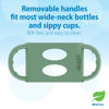 Picture of Dr. Brown’s® Milestones™ 100% Silicone Baby Bottle Handles, Wide-Neck, Green, 1 Pack, 4m+