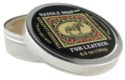 Picture of Bickmore Saddle Soap Plus - 6.5oz - Leather Cleaner & Conditioner with Lanolin - Restorer, Moisturizer, and Protector