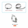 Picture of ZIPCCI Hose Clamp, 25 Pack Stainless Steel Worm Gear fuel line hose clamps, 16-25mm (5/8-1 inch)