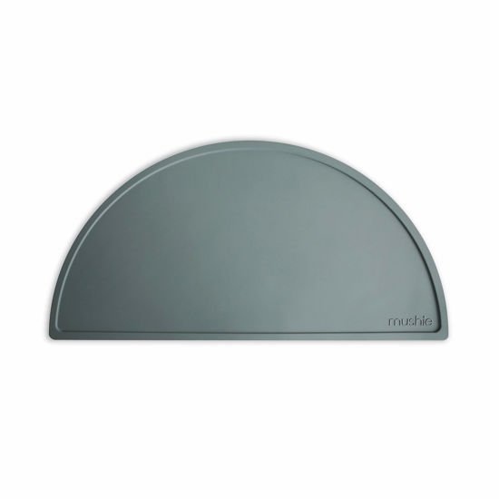 Picture of mushie Silicone Placemat for Kids | BPA-Free Non-Slip Design (Dried Thyme)