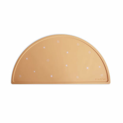 Picture of mushie Silicone Placemat for Kids | BPA-Free Non-Slip Design (Sun Orange)