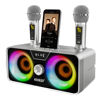 Picture of Karaoke Machine for Adults and Kids with 2 UHF Wireless Microphones,Portable Bluetooth Speaker PA Speaker System with LED Party Lights for Home Party, Picnic,Car,Outdoor/Indoor/Birthday Gifts
