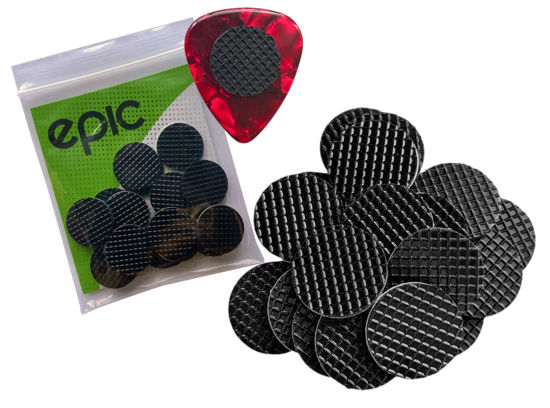 Picture of Epic Accessories 20-Pack Grips for Guitar Picks Stop Dropping your Guitar Picks while Playing Non-sticky Stays in your Hand Epic Accessories (comes with grips only)