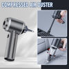 Picture of Car Vacuum Portable Cordless 20000PA High power Mini Vacuum Cleaner 4-in-1 Compressed Air Duster & Air Blower & Pump Hand Held Vacuum with Brushless Motor for Car, Home, Office,Camping (Silver)