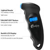 Picture of PINKJOY Digital Tire Pressure Gauge 150 PSI, 4 Settings, Tire Gauge for Car, Truck, Motorcycle, Bicycle with Backlit LCD and Non-Slip Grip (Black)