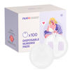 Picture of Nuliie Super Absorbent & Featherlight Disposable Nursing Pads 100 Count, Stay Dry, Soft & Breathable Breast Pads for Leaking Milk, Leakproof, Individually Packaged Breastfeeding Essentials for Moms