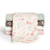 Picture of Gerber Baby Unisex Muslin Burp Cloths 5-Pack, Multi Pink Floral, Large Size 20" x 10"