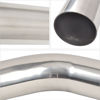 Picture of FGJQEFG 2 Inch 45 Degree DIY Custom Mandrel Exhaust Pipe Tube Pipe, T304 Stainless Steel, Universal Fit, 15.74 Inch End to End Length, 2'' OD Mandrel Bend Pipe