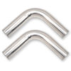 Picture of FGJQEFG 2.5 Inch 90 Degree DIY Custom Mandrel Exhaust Pipe Tube Pipe, T304 Stainless Steel, Universal Fit, 17.32 Inch End to End Length, 2.5'' OD Mandrel Bend Pipe 2PCS