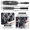 Picture of NIKCOSMK 3PCS Wheel Brush Kit for Cleaning Wheel and Tire, Wheel and Rim Brush, Car Detailing Brushes, Bendable & Durable Car Wheel Rim Cleaner Brush Set,Car Detailing Cleaning Brush Supplies Kit