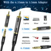 Picture of Elecan 6.35mm (1/4 Inch) TRS to XLR Cable 10 Ft Male to Male-Balanced Shielded 3 Pin XLR to 1/4 Quarter inch Cord, Profesional/HiFi Stereo Guitar Cable with 6.35 mm to 3.5 mm Aadpter+Ties