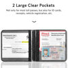 Picture of CoBak Car Registration and Insurance Holder - Vehicle Glove Box Car Organizer, Auto Truck Comparment Accessories Case for Essential Document, Driver License, Cards (Glitter Black)
