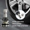 Picture of CKAuto 4 Pieces TR416 Metal Valve Stems Outer Mount Fits .453" & .625" Rim Holes Long 1 1/2", Silver