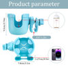 Picture of Suranew Adjustable Stroller Cup Holder with Phone Holder for Baby Stroller for Family Members, Sky Blue