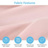 Picture of TILLYOU Baby Crib Sheets for Boys Girls, Fitted Crib Sheet 2 Pack for Standard Crib and Toddler Mattresses, Super Soft Toddler Bed Sheets, 28"x52"x8",Light Purple&Light Pink