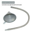 Picture of Yuesstloo 24.8" Steel Bendable Spout Funnel with Filter for All Automotive Oils, Diesel Fuel and Other Liquids, with Gloves