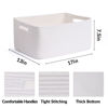 Picture of MiniArk Large Storage Baskets for Shelves, Closet Organizers and Storage Bins for Clothes Blanket Towels, Baby Nursery, Toy Baskets Box, Woven Rope Baskets, 17 x 13 x 7.5”, 2 Packs Off White