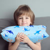 Picture of UOMNY Toddler Pillowcases for Girls 13X18 12x16 14x19 Turtles and Sharks Baby Pillow Case 2 Pack Small Pillow Covers for Travel Pillow Blue White