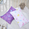 Picture of UOMNY Toddler Pillowcases for Girls 13X18 12x16 14x19 Butterfly Baby Pillow Case 2 Pack Small Pillow Covers for Travel Pillow Purple White